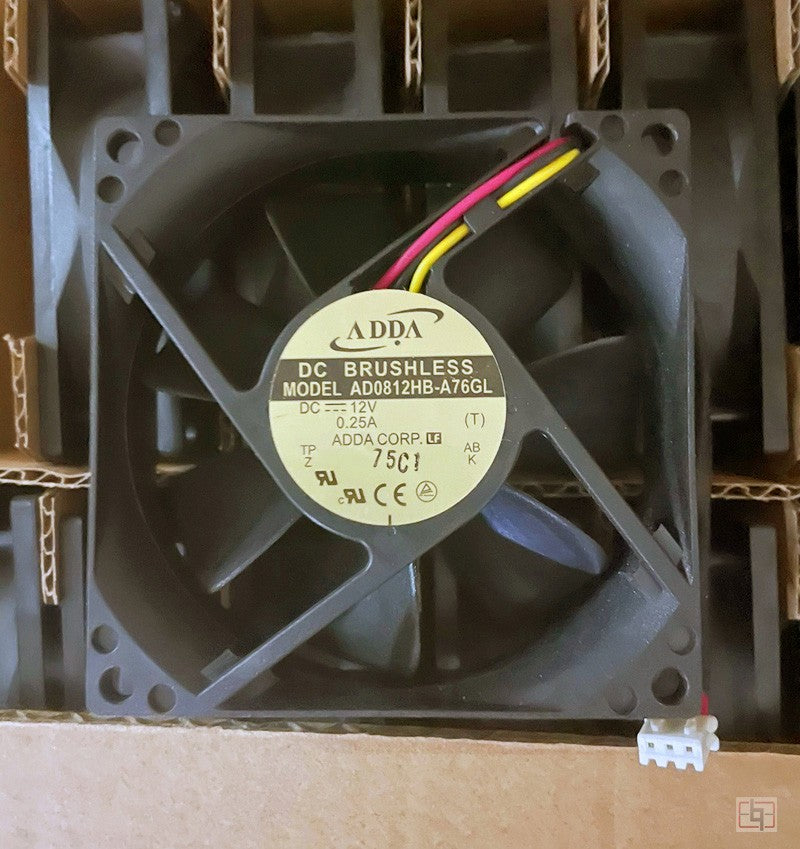 ADDA AD0812HB-A76GL 12V 0.25A 3wires Cooling Fan ADDA AD0812HB-A76GL 12V 0.25A 3wires Cooling Fan